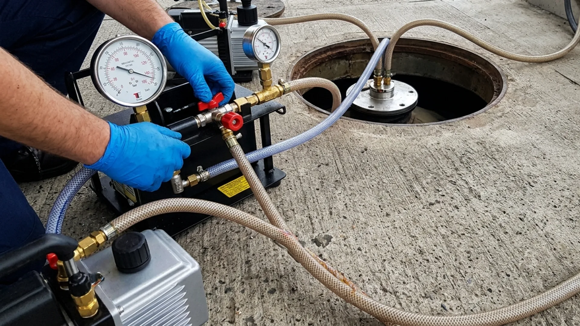 Prueba de hermeticidad en tanque de almacenamiento subterráneo de combustible